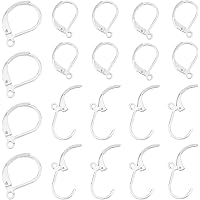 Lot De 8 Supports Pour Boucles D'Oreilles Dormeuses | Acier Inoxydable 16mm X 10mm | Fournitures Bijouterie