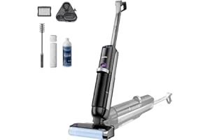 Eureka NEW630 Gen2 Aspiradora Fregadora sin Cable Fregona Eléctrica Aspirador en Seco y Húmedo 21600 Pa, Reclinable 170°, Secado a 60°C, 38 Min Duración, Aspira y Friega a la Vez para Suelo Duro, Pelo