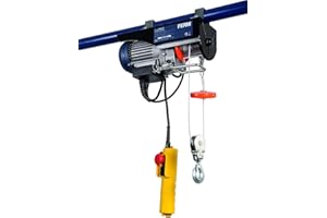 FERM Palan à levier électrique 500W - Max. 250 Kg - avec câble non rotation et télécommande