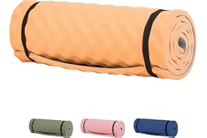Highlander Foam Roll Camping Mat - Lightweight, Durable Sleeping Mat Perfect for Camping, Hiking and Fishing - 38mm Thick - Comfortable, Compact and Portable Ideal for Travelling