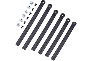 SUPERFINDINGS Juego de 6 correas de sujeción para snowboard de 3 tamaños, 206/227/264 mm, correas elásticas de PVC para snowboard