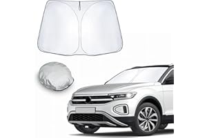 CDEFG Kompatybilny z VW T-ROC T ROC 2017-2021, 2023, 2024, ochrona przed słońcem, osłona na przednią szybę samochodu, osłona przeciwsłoneczna, akcesoria