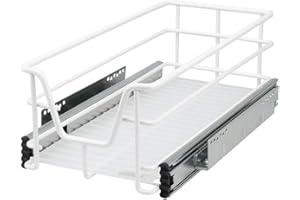 bremermann cajón telescópico con Superficie de Almacenamiento, 30 cm (Blanco)