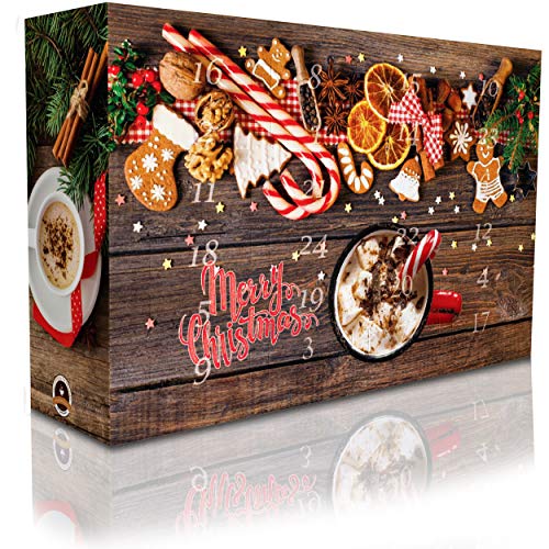 C&T Adventskalender 24 Aromatisierte Kaffees - Flavoured Coffee (Ganze Bohnen) mit vielen leckeren Sorten - Apfelstrudel,Karamell, Irish Cream, Zimtschnecken, Vanille-Toffee - Weihnachts-Kalender für Erwachsene - Aromatisierter Kaffee C&T Adventskalender 24 Aromatisierte Kaffees - Flavoured Coffee (Ganze Bohnen) mit vielen leckeren Sorten - Apfelstrudel,Karamell, Irish Cream, Zimtschnecken, Vanille-Toffee - Weihnachts-Kalender für Erwachsene - Aromatisierter Kaffee