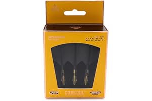 CUESOUL Rost T19 Eje de dardo Integrado de Carbono y Forma estándar de Vuelo, Juego de 3