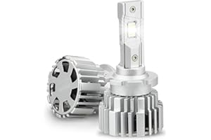 D-Lumina D2S D2R LED Headlight Bulbs,6000K White 2×35W 10000LM Bright LED Conversion Kits,High Low Beam Plug and Play to Original D2S HID Replace,2 Pack