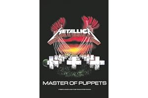 Heart Rock Metallica Master of Puppets, Polyester, Multicoloured, 110x75x0.1 cm