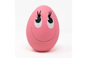 Lanco - Juguetes para Perros, Huevo Ríe Extra Large (XL), Color Rosa, Mordedor Perro, Juguete para Mascotas, Caucho 100% Natural Látex