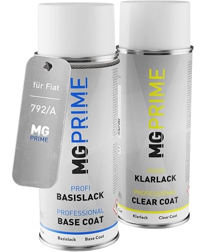 Vernice Spray Per Auto Fiat 422/B Blu Nettuno Metallic - Kit Con Base E Trasparente, 400ml