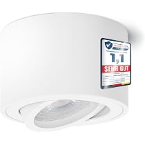 Oktaplex Aufbauspot Set 3 Stück – Dimmbare LED 4,8W, 3000K Warmweiß, Schwenkbar, Aufputz-Montage
