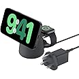 Belkin BoostCharge Pro 2-in-1 Wireless Charging Dock with MagSafe 15W Fast Charge iPhone Charger Compatible with iPhone 16, 15, 14, 13, and 12 Series, AirPods, and Other MagSafe Enabled Devices