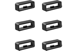 LICQIC Silicone Watch Strap Keeper, Smartwatch Band Retainer Loop, Replacement Fastener Rings