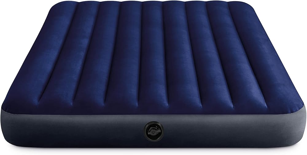 Intek 64765 Klasik Kamp Yatağı 152x203 cm Yastık+Pompa Set, su sporları, plaj malzemesi, şişme ürün, yüzme aksesuarı, kamp, dalış, güvenlik