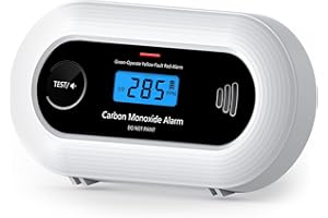 KARUOTOP Carbon Monoxide Detector, Portable CO Alarm with 10-Year Sealed Battery, Digital LCD Carbon Monoxide Alarm for Home & Travel, EN 50291 Certified