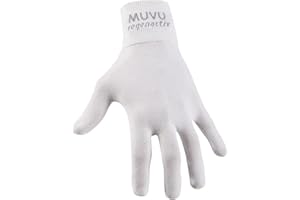 MUVU Dokos, Guantes terapéuticos, guantes para dermatitis, guantes transpirables, Guantes anti-irritación, protección pieles sensibles. Unisex (Negro, M - Mediana)