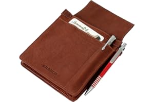 LEDERSHOP24 Branco - Cartera de camarero, monedero de trabajo, taxistas, piel de vacuno, robusto y moderno, distintoscolores