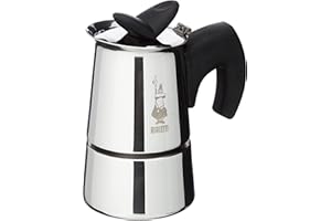 Bialetti - Musa Induction, Stainless Steel Stovetop Espresso Coffee Maker, Suitable for All Stoves, 1 Cup (40ml), Silver