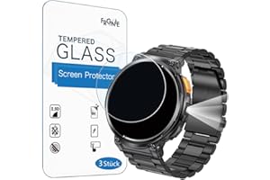 Frgnie Lot de 3 films de protection d'écran en verre compatibles avec la montre intelligente DREMAC FV6 1,85" compatible avec les montres connectées LIGE, HIRREO FV15, FV13, EF10, EF15 Smartwatch 1,85