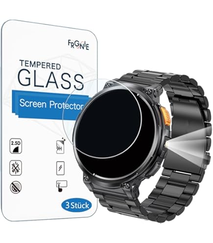 3-Pack Tempered Glass Screen Protector For KOSPET Magic R10/T3 Ultra Smart Watch