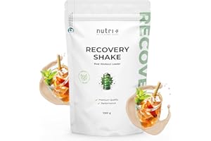 ‎NUTRI + Nutri + Post Workout Shake vegan für Regeneration + Muskelaufbau - 1 kg Eistee Pfirsich Pulver - Maltodextrin - Protein Pulver - EAA - Creatin