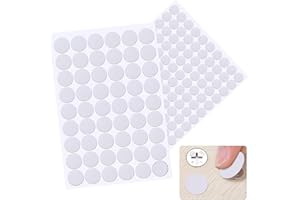 FAVSON 194 Stück Schraubenabdeckung rund Selbstklebende Abdeckkappen, 12mm/21mm Weiss Schraubenabdeckung Aufkleber für Wandschränke, Möbel Schrank Tür, Schreibtische, Möbel Reparaturen