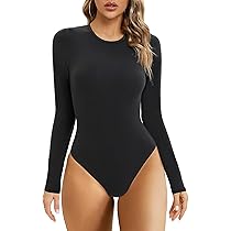 SHEKINI Body Donna Elegante Maniche Lunghe Bodysuit a