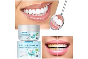 ALAPEK Baking Soda Tooth Powder - Intensive Stain Remover & Teeth Whitening, Enamel Safe, Active Whitening Powder for Sensitive Teeth (1PC)
