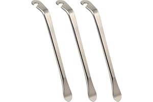 PEOAVRU Démonte Pneu de Vélo Métal, 4 Pièces Demonte pneus Velo, Démonte-pneu en métal, Outil de démontage de réparation de pneu de vélo, Outil velo, pour Vélo Réparation de Pneu, argent