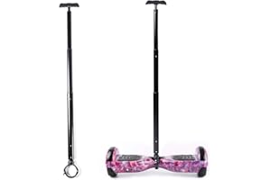 B-CREATIVE 60cm-110cm Extendable Aluminium Hover Board Balance Pole Handle Strut - Strong Alloy Locking Design - Stent Rod For Hover Balance Board Scooter Beginner Control Your Hoverboard Like a Pro 6.5" Clasp