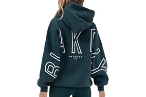 HSUAYEUD Blakely Damen Hoodie Oversize Backprint Pullover Casual Winter Sweatshirt mit Kapuze Langarm Kapuzenpullover Hoodies für Damen Langarmshirt Kapuzenpulli Damen