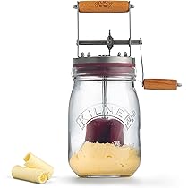 KitchenCraft Roterende handgarde, roestvrijstalen handmixer, kunststof handvat, zilver/wit, 6,5 x 13 x 27,5 cm