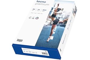 TECNO PREMIUM, papier reprographique, blancheur élevée, 80g, A4, FSC, ramette de 500 feuilles