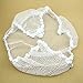 fenrad Deluxe Pet Net Organizer Stuffed Animal Toy Doll Storage Hammock Net and Trim White