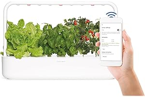 Click and Grow 9 Pro Indoor Kräutergarten Kit mit Wachstumslicht | Easier Than Hydroponics Growing System | Smart Garden for Home Kitchen Windowsill | Vegetable & Grass Garden Starter Kit with 9 Plant