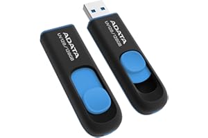 ADATA UV128 128GB USB3.1 pamięć flash, czarny/niebieski AUV128-128G-RBE
