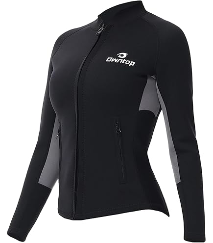 DownLTL Neopren Top 2mm - Langarm Mit Reißverschluss Für Wassersport