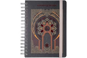 Grupo Erik: Bullet Journal Dungeons & Dragons | Quaderno A5 ad anelli 180 pagine con copertina rigida, chiusura elastica, carta di alta qualità e pagine puntinate, ideale per appunti o journaling