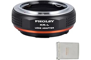 PHOLSY Bague d'adaptation pour objectifs Konica AR Mount et Appareil Photo Boîtier Leica L Mount Compatible avec Leica SL2, SL2-S, CL, TL2, Lumix S5, S1, BS1H, Sigma FP, FP L
