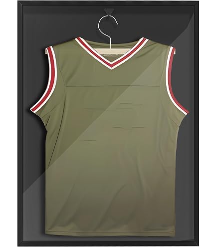 Vivarti Cadre De Présentation 3D à Monter Soi-Même Pour Maillots De Sport - Football, Rugby, T-Shirt - Cadre Chêne 60x80 Cm Avec Passe-Partout Blanc