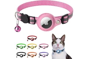 MIRUMIRU Bubble Cat Collare Bubble Cat per Airtag, accessorio compatibile Apple Airtag, sicurezza anti-strangolamento per gatti e cuccioli, GPS non incluso. (Rosa)
