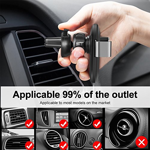 Supporto per Auto,Mopoin Supporto Cellulare per Auto Universale Portatelefono per Auto Multi-angolo GravitÃ  Anti-Shake Supporto Auto Ventilazione per iPhone X 8,Samsung Galaxy Nota/Edge,Smartphone