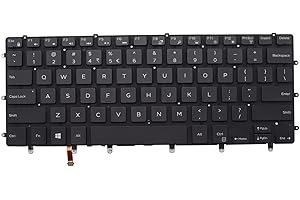 Abakoo Neue Tastatur Ersatz für Inspiron 15 7000 15-7558 15-7568 XPS 15 9550 9560 9570 Precision 5510 m5510 5520 5530 NSK-LV0BW Hintergrundbeleuchtung schwarz