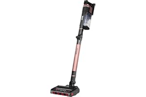 Shark Stratos Aspirateur Balai Sans Fil puissant, PowerFins Plus, Autonomie 60 Minutes, Anti-emmêlement des Cheveux & Aspiration CleanSense IQ, Rose Gold, IZ400EU
