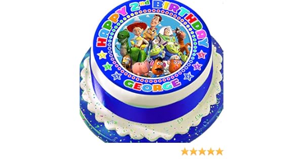 Toy Story Cake Topper Personalised Edible Wafer Paper 7 5 Mobel