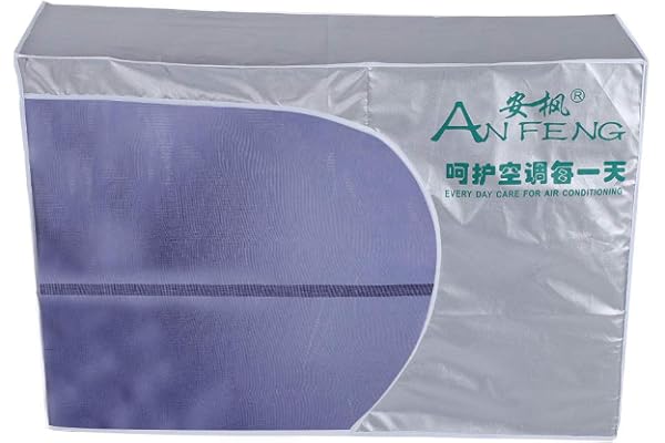 Housse Climatiseur Exterieur Plus épaisse avec Ventilation Couverture Imperméable Anti Poussière Neige pour Unités Extérieures Utiliser Climatiseur sans enlever Couverture(1.5p(80 * 26 * 57))