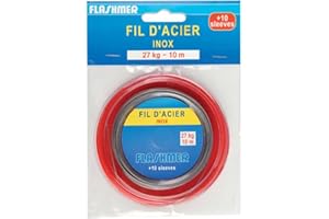 Flashmer - Fil D'Acier Tresse Gaine Nylon 10 M Thermosoudable Taille : 5 Kg