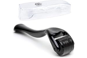 TASHCE Micro Needle Roller,Beard Roller,0.5mm 540 Aghi Rullo Derma Roller para Trattamento di Perdita Capelli,Delle Rughe,Cicatrici da Acne e Smagliature