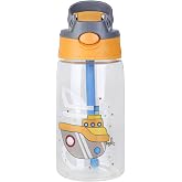 Joyzzz &Ccedil;ocuk Su Şişesi, 480ml Flip Pipetli &Ccedil;ocuk İ&ccedil;me Suyu Şişesi, Sızdırmaz &Ccedil;ocuk Su Şişesi, Taşıma Saplı ve Kolay D&uuml;ğmeli B