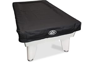 Baize Master 7ft Fitted Leatherette Pool Table Cover - For 7 Foot Tables - Protects Against Sunlight, Spills & Dust (Black)