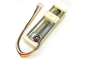 QINIZX DC 5V Micro 2-Phase 4-Wire Stepper Motor Linear Rail 48mm Stroke Linear Stage Actuator Lead Screw Slider Stepping Motor Small Electric Motor 18 Degree Step Angle